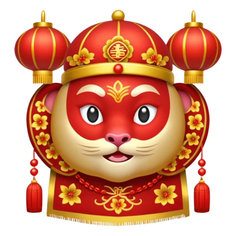 an emoji of chinese new year: 馬年大吉, 身體健康, 主恩滿溢 sticker