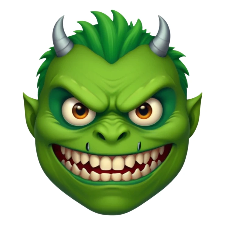 a monster with one eye in the centre of his face sticker