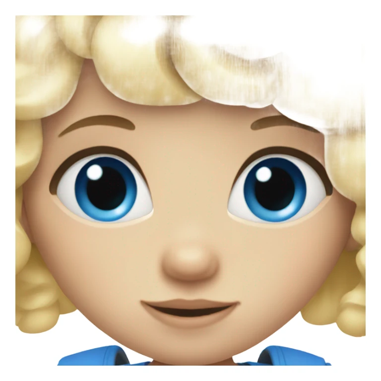 Toddler blondeish hair and blue eyes sticker