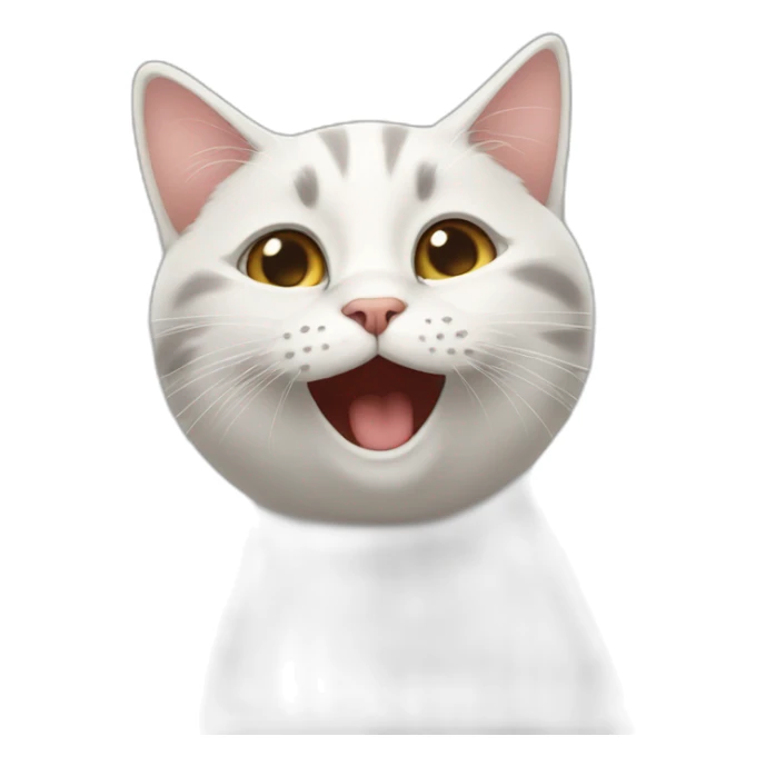 Cat who gives a kiss heart sticker