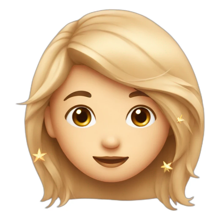 Love with star sticker