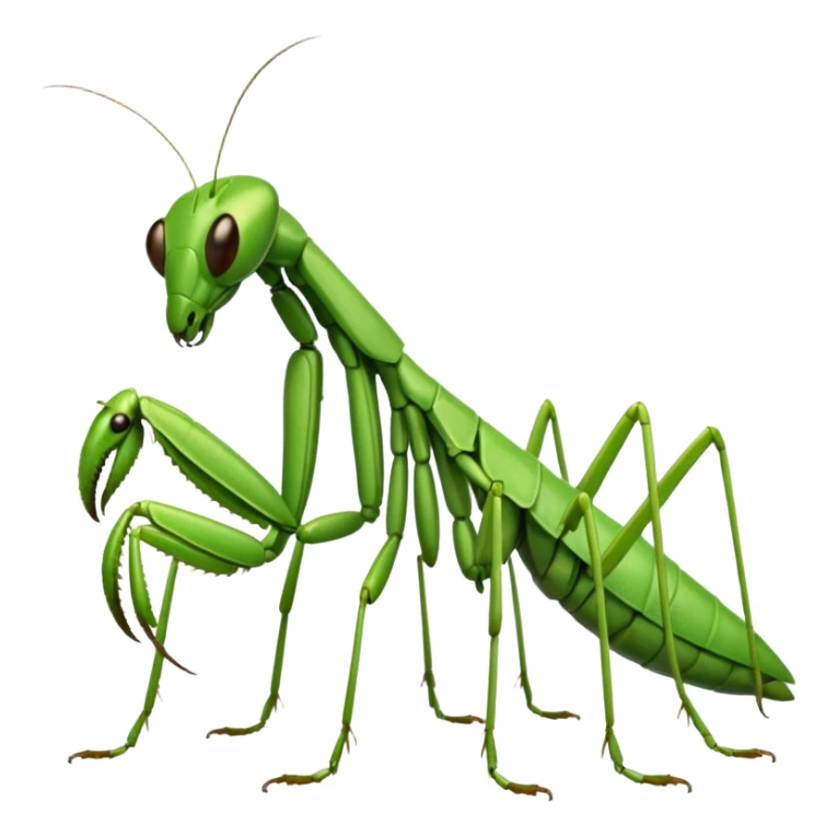 a praying mantis sticker
