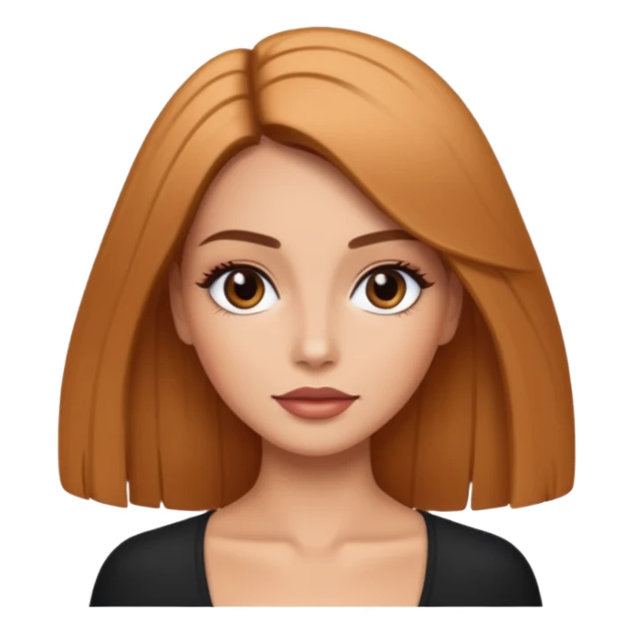 A women with keratin hair sticker