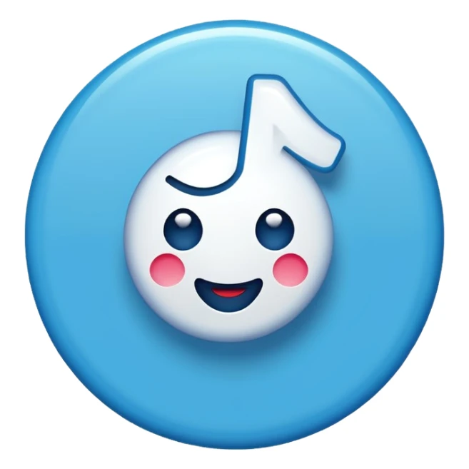 An emoji of the tiktok verified ☑️  sticker