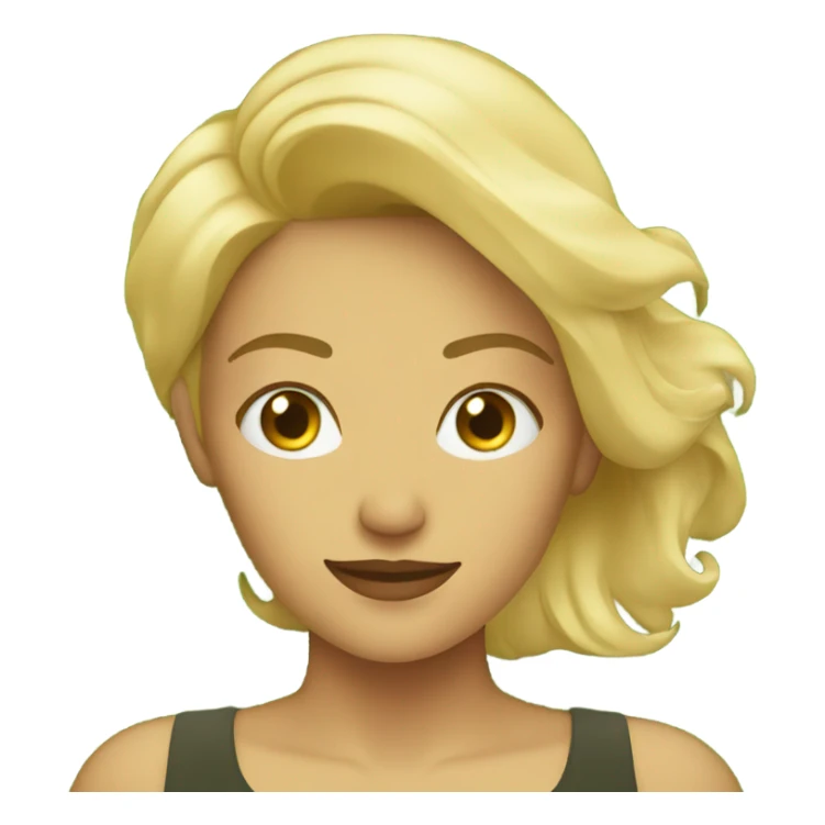 blonde woman laying on grass  sticker