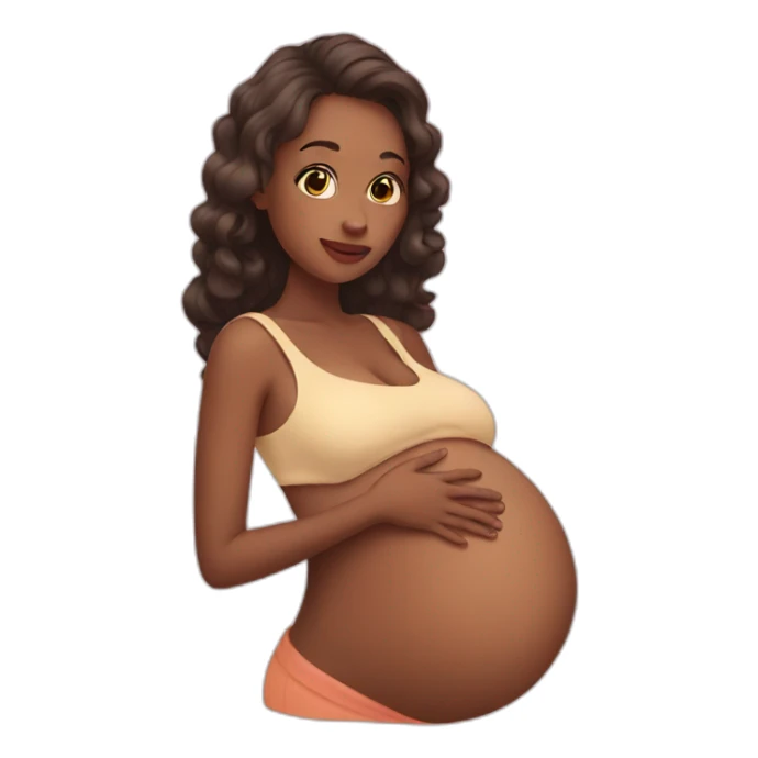 Pregnant sticker
