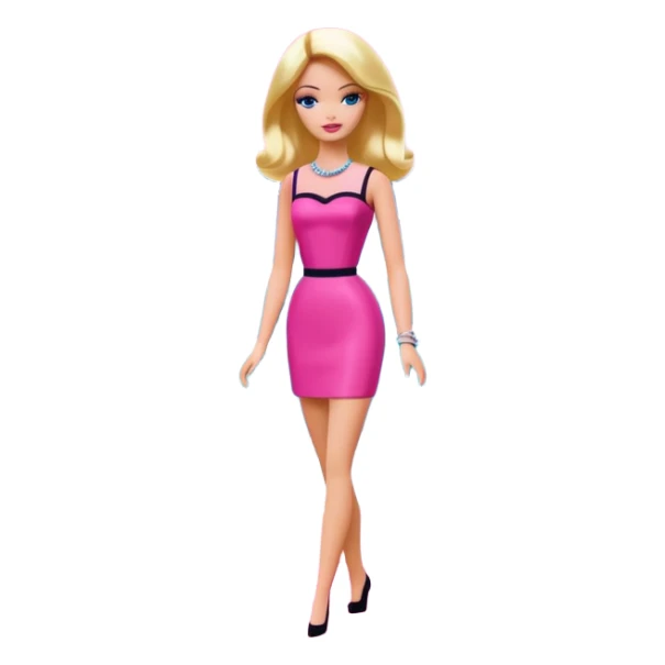 Matisse barbie slop style pink SPAM art landscape sticker