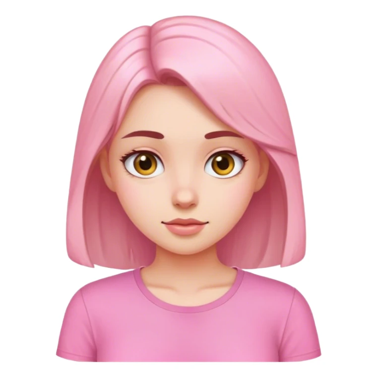 girl in pink shirt  sticker