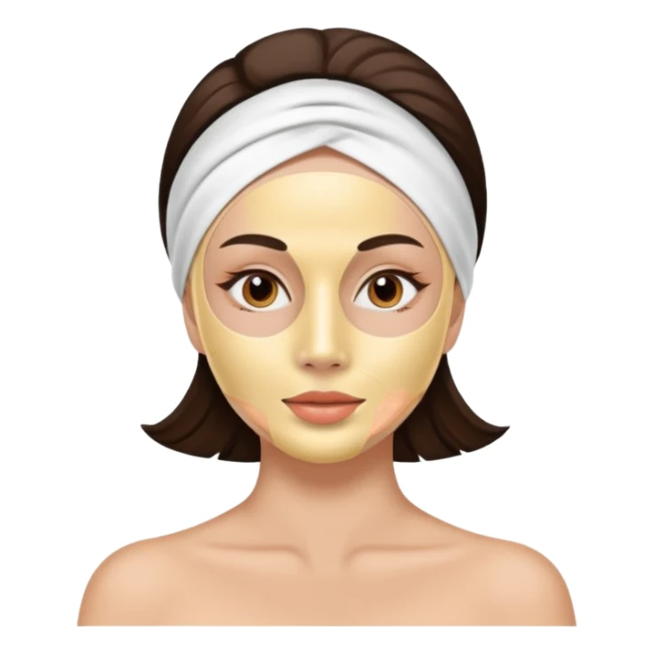 women beauty facial mug mask sticker