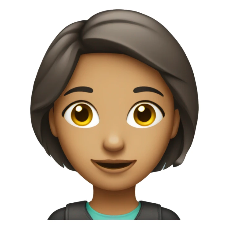 Girl working online customer service sticker