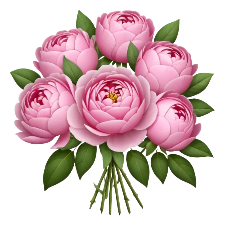 pink bouquet sticker