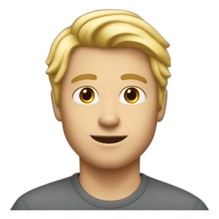 A guy blond hair dutch 10 year sticker