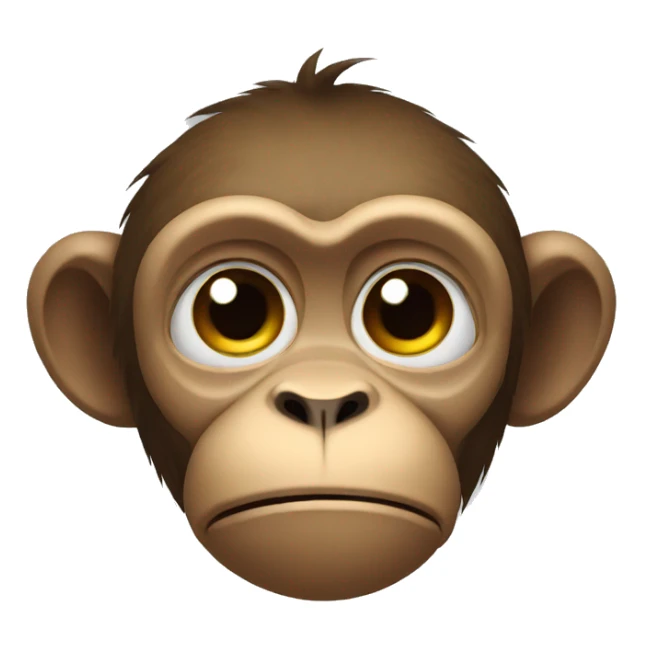 monkey tired sticker