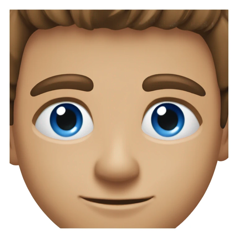 homme brun yeux bleus grain de beauté sticker