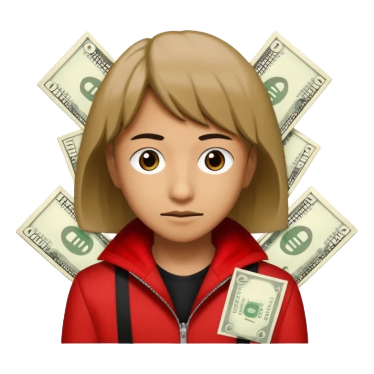 Tokyo in Money Heist TV show sticker