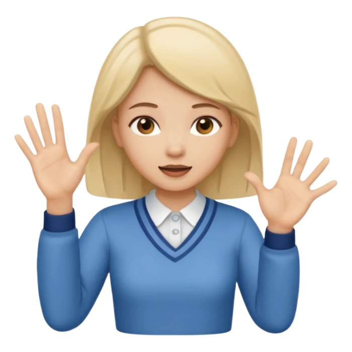 A girl teaching words..so i need a girl position like she us teaching..like real speaking  sticker