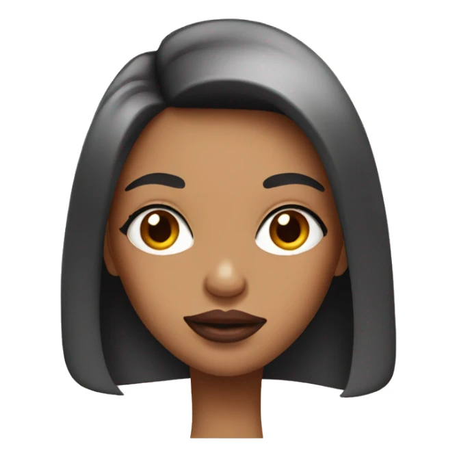 Girl with big lips and nails sticker