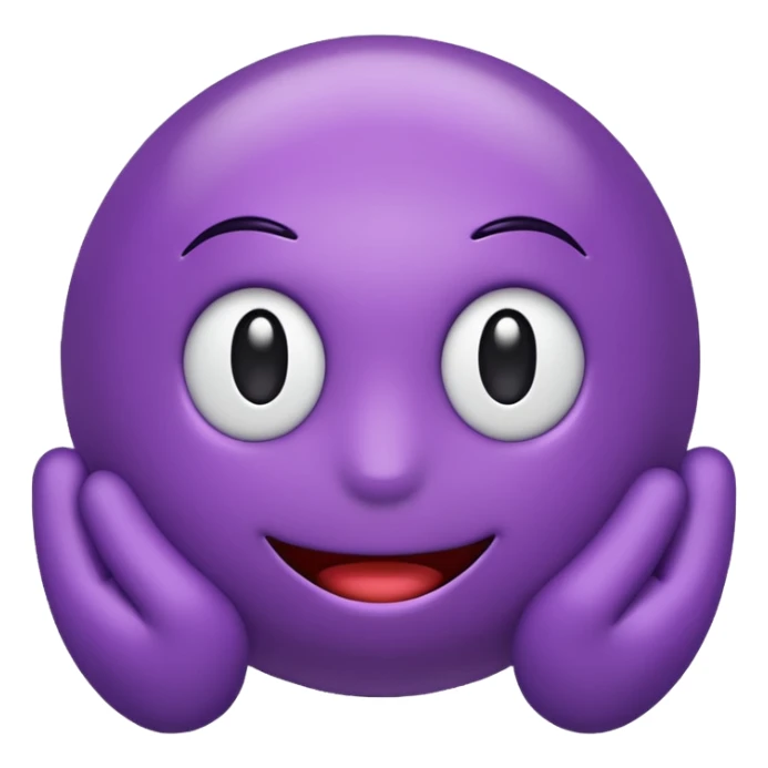 Visual Studio Emoji 3D, Purple sticker