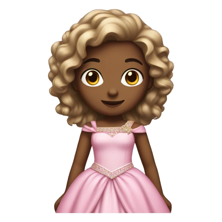 girl with princess dress sticker