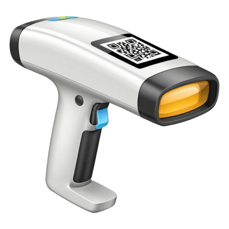 emoji of Barcode Scanner with ‘No Product Found’ Screen sticker