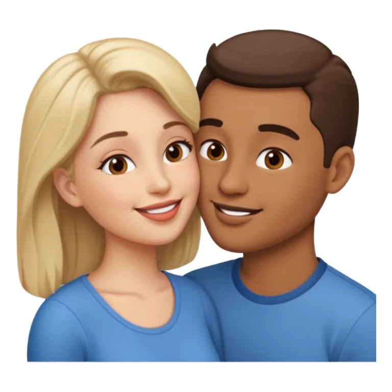 Husband and wife kissing sticker