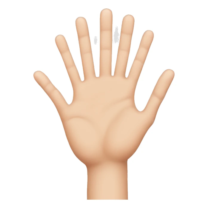 Hand with five fingers and manicure  sticker