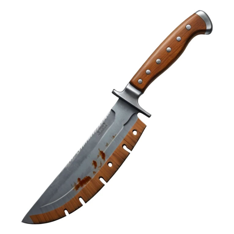 a big machete from the Friday the 13th movie sticker