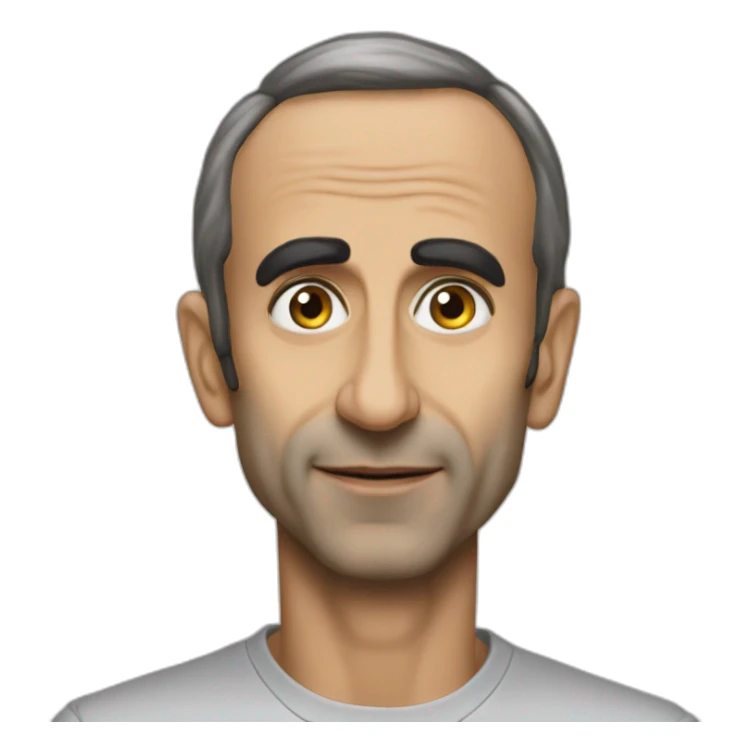 Zemmour qui frappe macron sticker