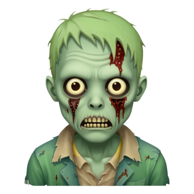 Create an emoji of  a scary Zombie sticker