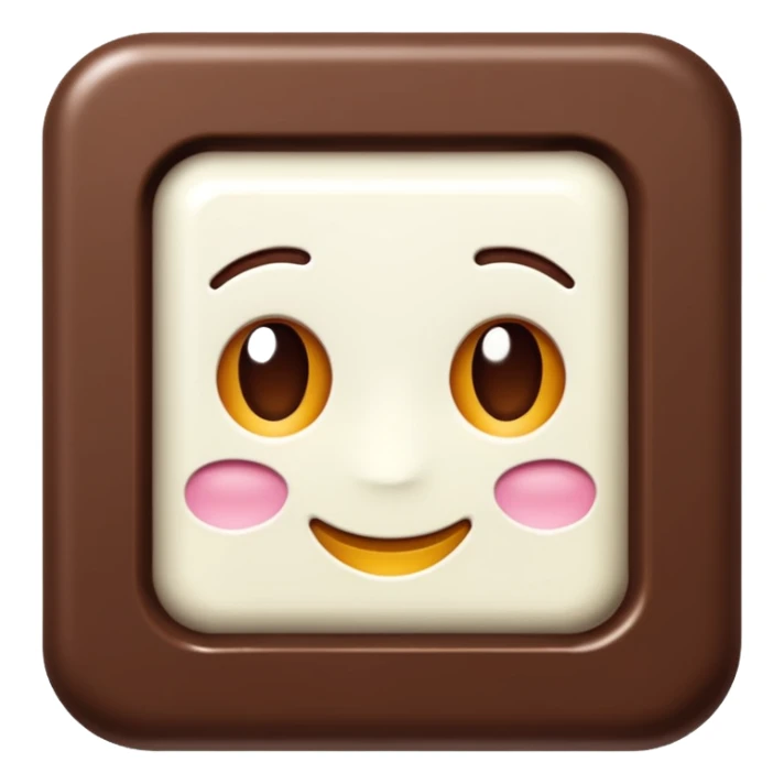 tableta de chocolate blanco blanco sticker