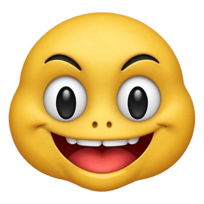 je veux un joli smiley en mode regard noir sticker