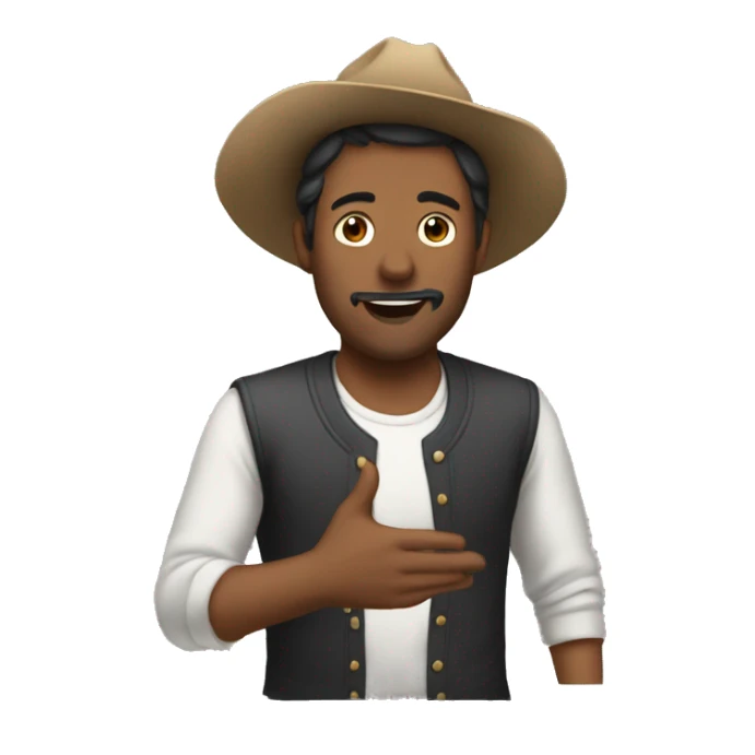 hombre diciendo ok sticker