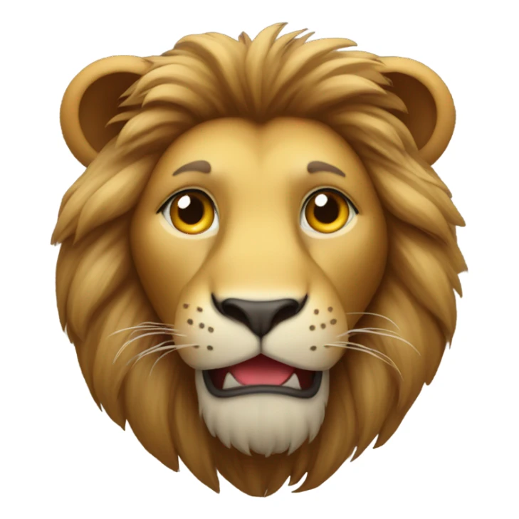 Lion holding a heart in its paws sticker