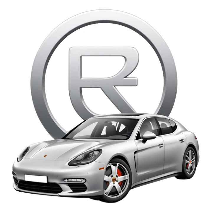 porsche panamera with armenian numbers sticker