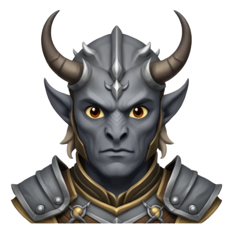 ESO male daedra, gray skin sticker