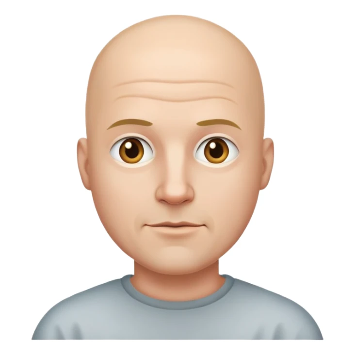 Bald man  sticker