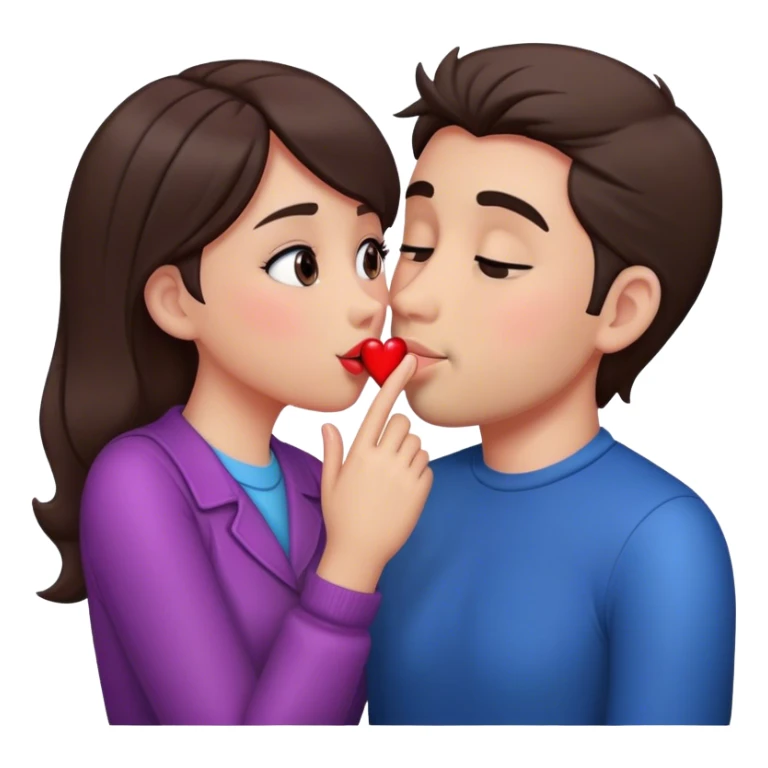  Man Kissing girl hand sticker