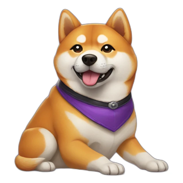 Shiba in Halloween costume sticker