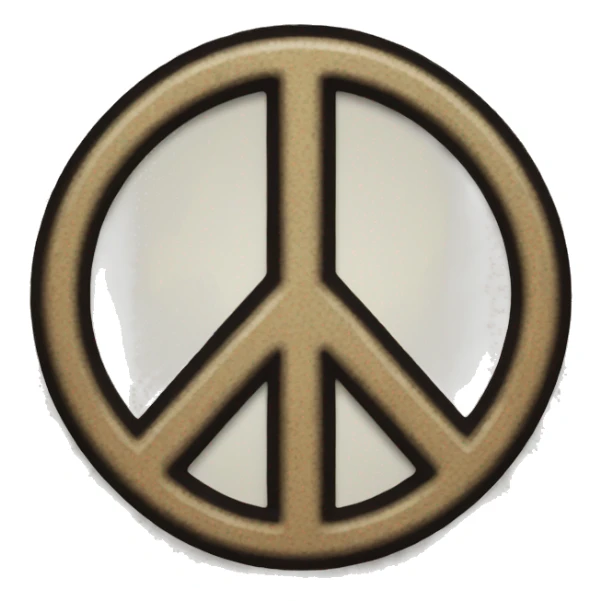 peace sign downwars sticker