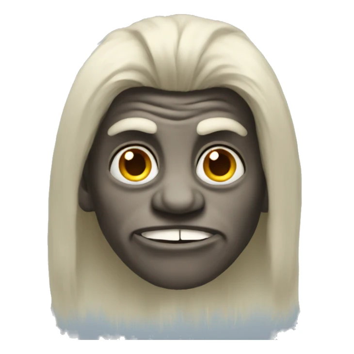 Troll with long hair sticker