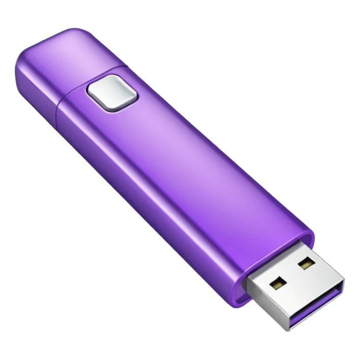 purple usb pen drive sticker