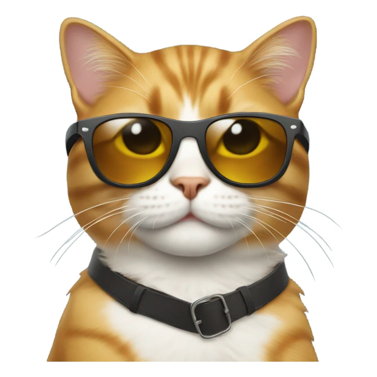 Cat with sunglasses sticker