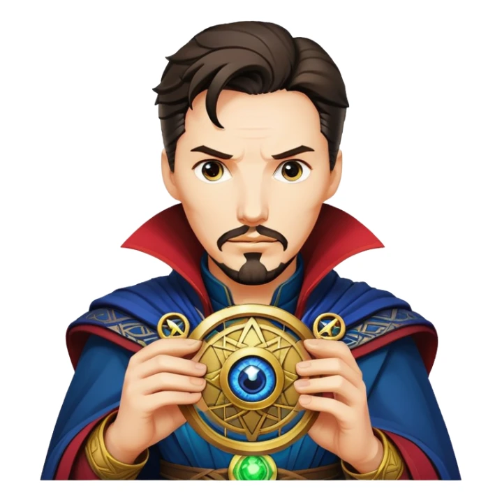 Doctor Strange with Eye of Agamotto amulet sticker
