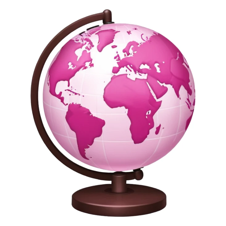 mix light pink dark pink and white girly globe with WWW in big letters under it.
It looks like an internet bar icon. sticker
