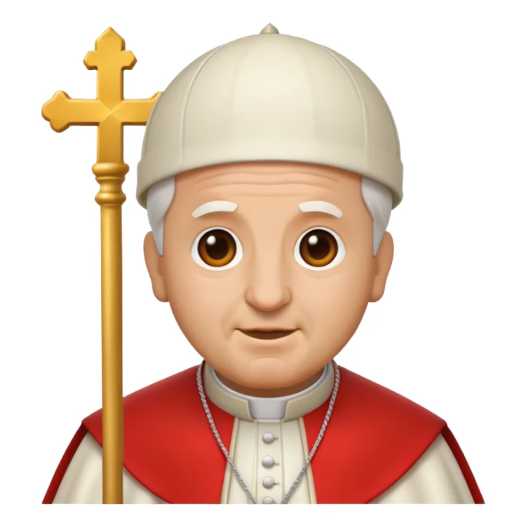 pope emoji just his face sticker