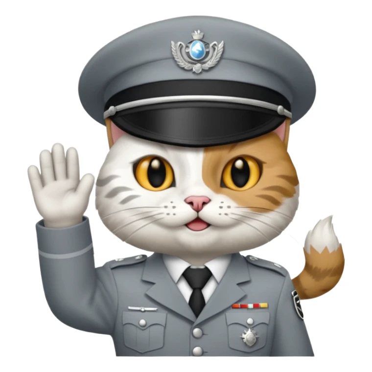 Un chat qui fait un doigt d’honneur sticker