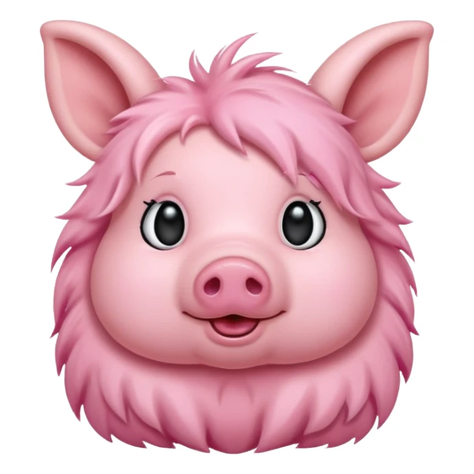 a mix of a pig and a rabbit. sticker