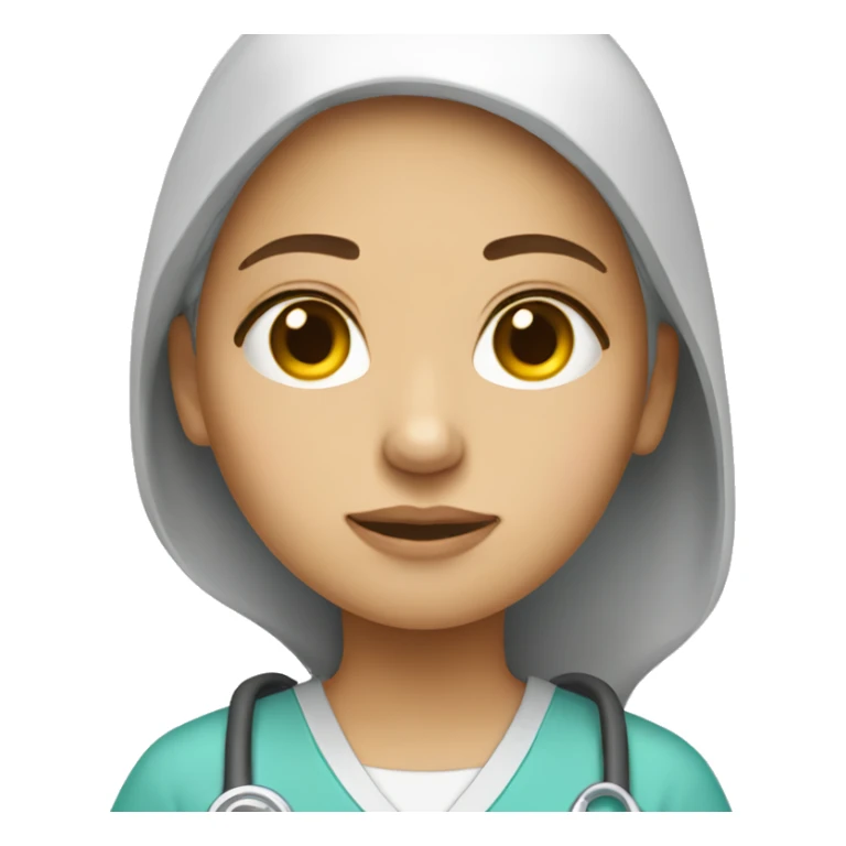 tired young woman sonographer sticker