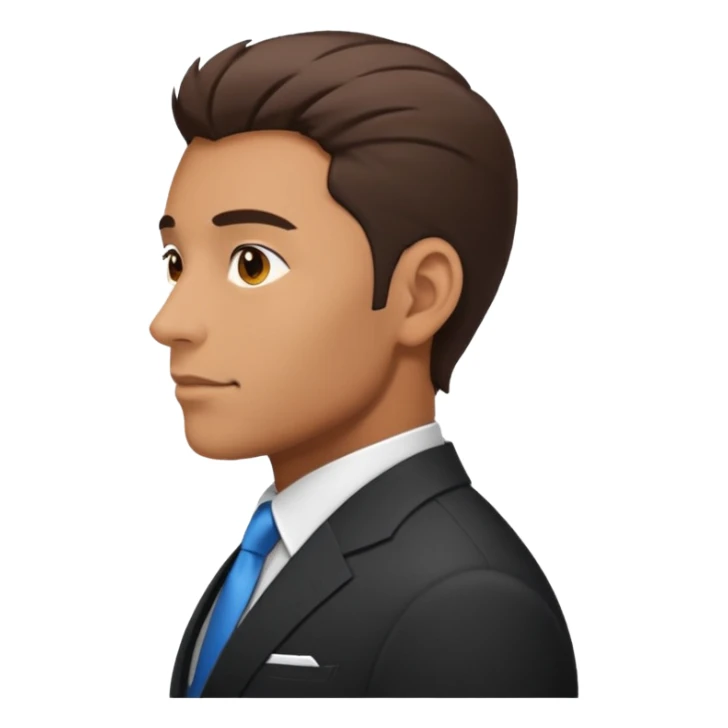Man in suit side sticker