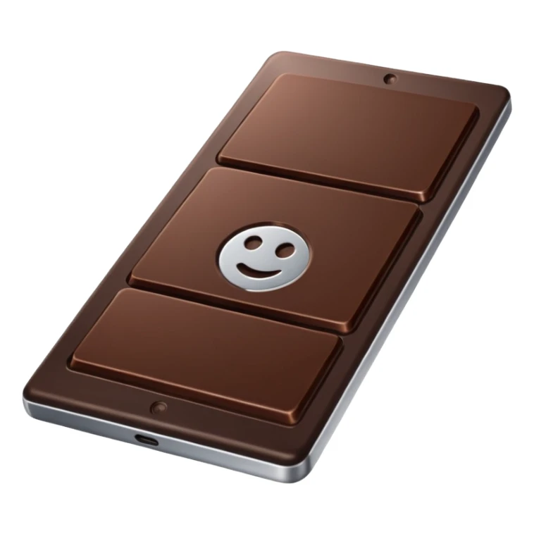a tablet of dark chocolate with half aluminium sticker